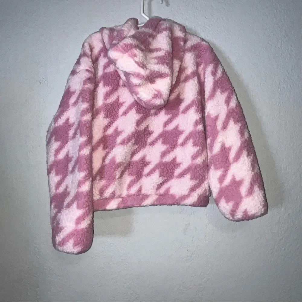 Hurley Pink Fleece Hooded Jacket